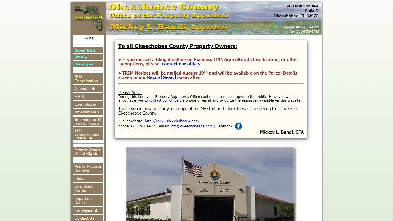 Okeechobee County Property Appraiser - Okeechobee, FL